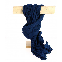 Chèche Torsade Bleu Cobalt Coton- Traclet