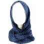 Blue Knit Neck Warmer - Traclet