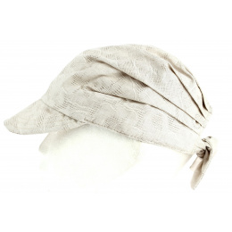 Mahalia Summer Cap Beige Cotton - Traclet