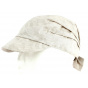 Mahalia Summer Cap Beige Cotton - Traclet
