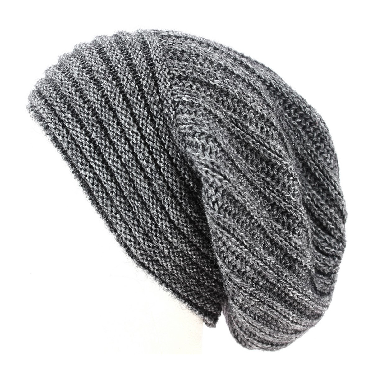 Bonnet Long Whistler Laine & Mohair Gris- Traclet Reference : 8966