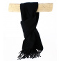 Positano Black Cashmere Scarf - Traclet by Marone