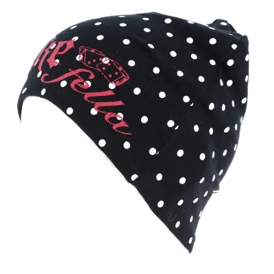 Bonnet Rocke Fella Enfants Noir à Pois- Traclet  Reference : 8970 | Chapellerie Traclet
