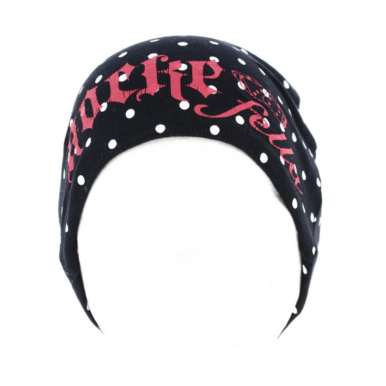 Bonnet Rocke Fella Enfants Noir à Pois- Traclet
