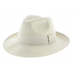 Vanador Fedora Waterproof White Wool Felt Hat - Traclet