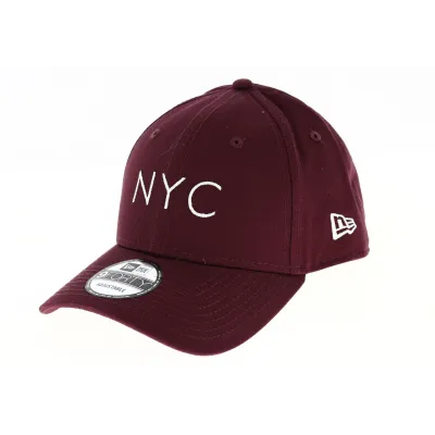 Casquette Baseball Essential 9FORTY NY Bordeaux - NEw Er Reference : 8990 | Chapellerie Traclet