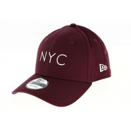 Casquette Baseball Essential 9FORTY NY Bordeaux - NEw Era