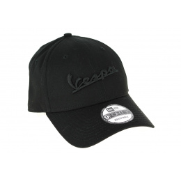 Black Cotton Vespa Strapback Cap - New Era