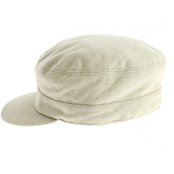 Cuban Cap Linen & Cotton Beige - Traclet