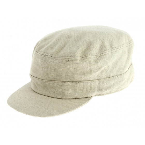 Cuban Cap Linen & Cotton Beige - Traclet