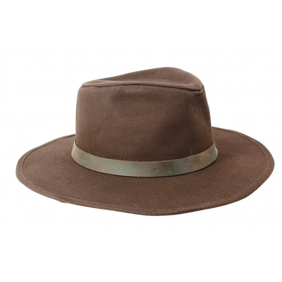Thorpe II Cotton Brown Traveller Hat - Brixton