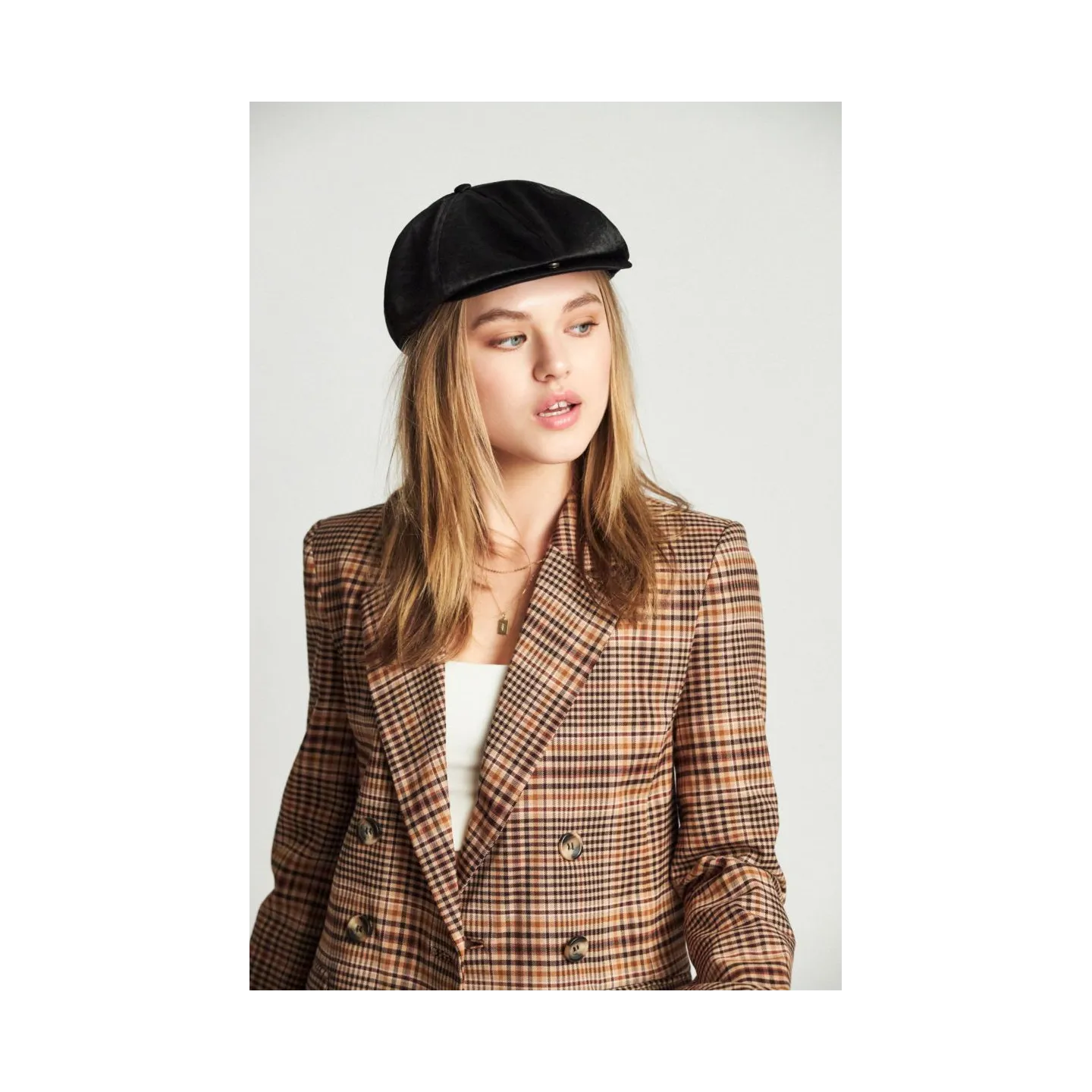 Women's Brood Cap Glossy Black - Brixton Reference: 9001 | Traclet Hat Shop