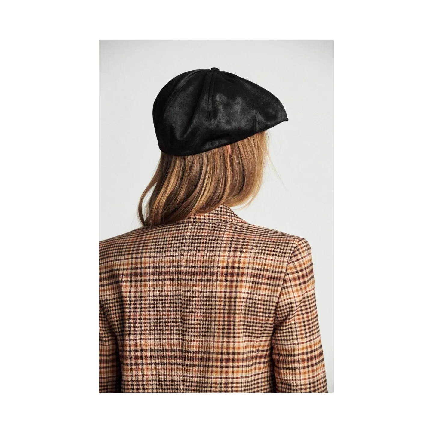 Casquette Brood Femme Noir Brillant- Brixton Reference : 9001 | Chapellerie Traclet