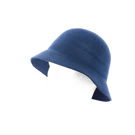 Chapeau Bob Essex Feutre Laine Marine- Brixton
