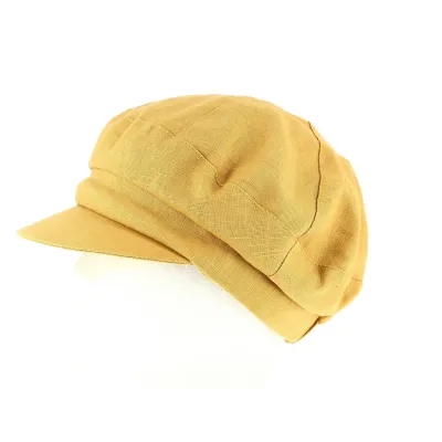 Naupiti Saffron Newsboy Cap - Mtm Reference: 9006 | Traclet Hat Shop