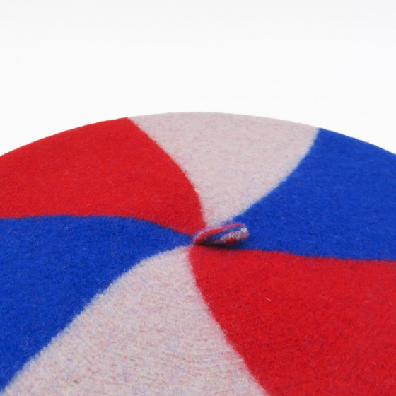 Blue White Red Trio Beret - Le Béret Français Blue White Red Trio Beret - Le Béret Français