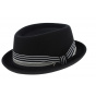 Black Imperia Porkpie Hat - Panizza