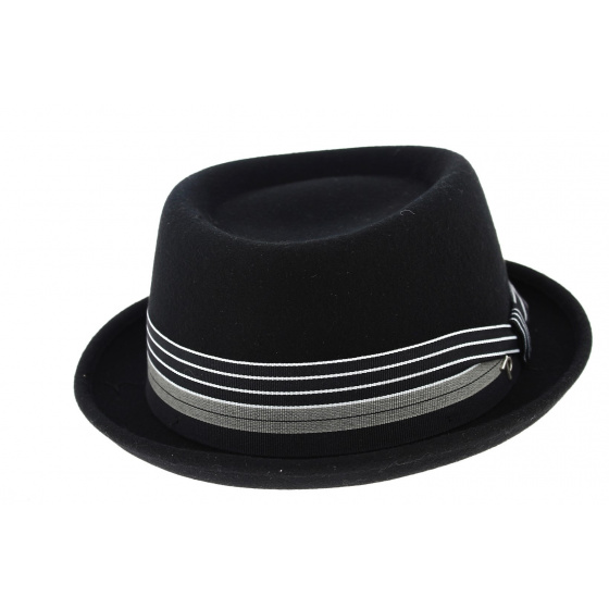 Black Imperia Porkpie Hat - Panizza