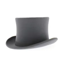 Top hat, French-made, wool felt Reference: 9016 | Chapellerie Traclet