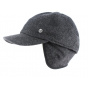 Grey Baseball Cap with Ear Flaps - Bugatti