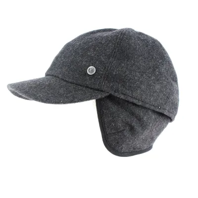 Casquette Baseball Cache-Oreilles Grise- Bugatti Reference : 9017 | Chapellerie Traclet