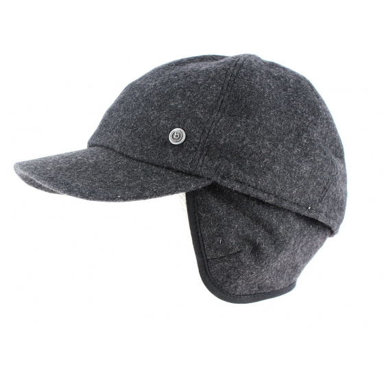 Grey Baseball Cap with Ear Flaps - Bugatti