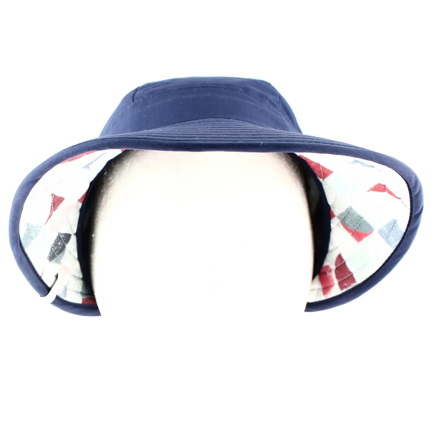 Casquette Visière Sofia Anti-UV Marine- Mtm Reference : 9043 | Chapellerie Traclet