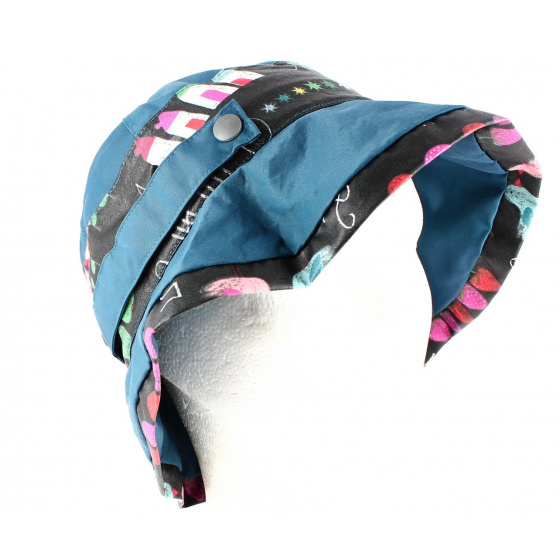 Bob de Pluie Acate Pliable Bleu Canard- Mtm