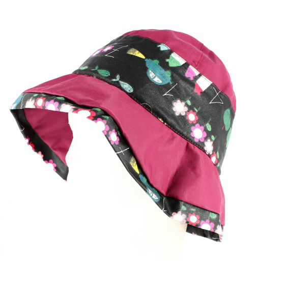 Acate Foldable Rain Bucket Hat Blackcurrant - MTM