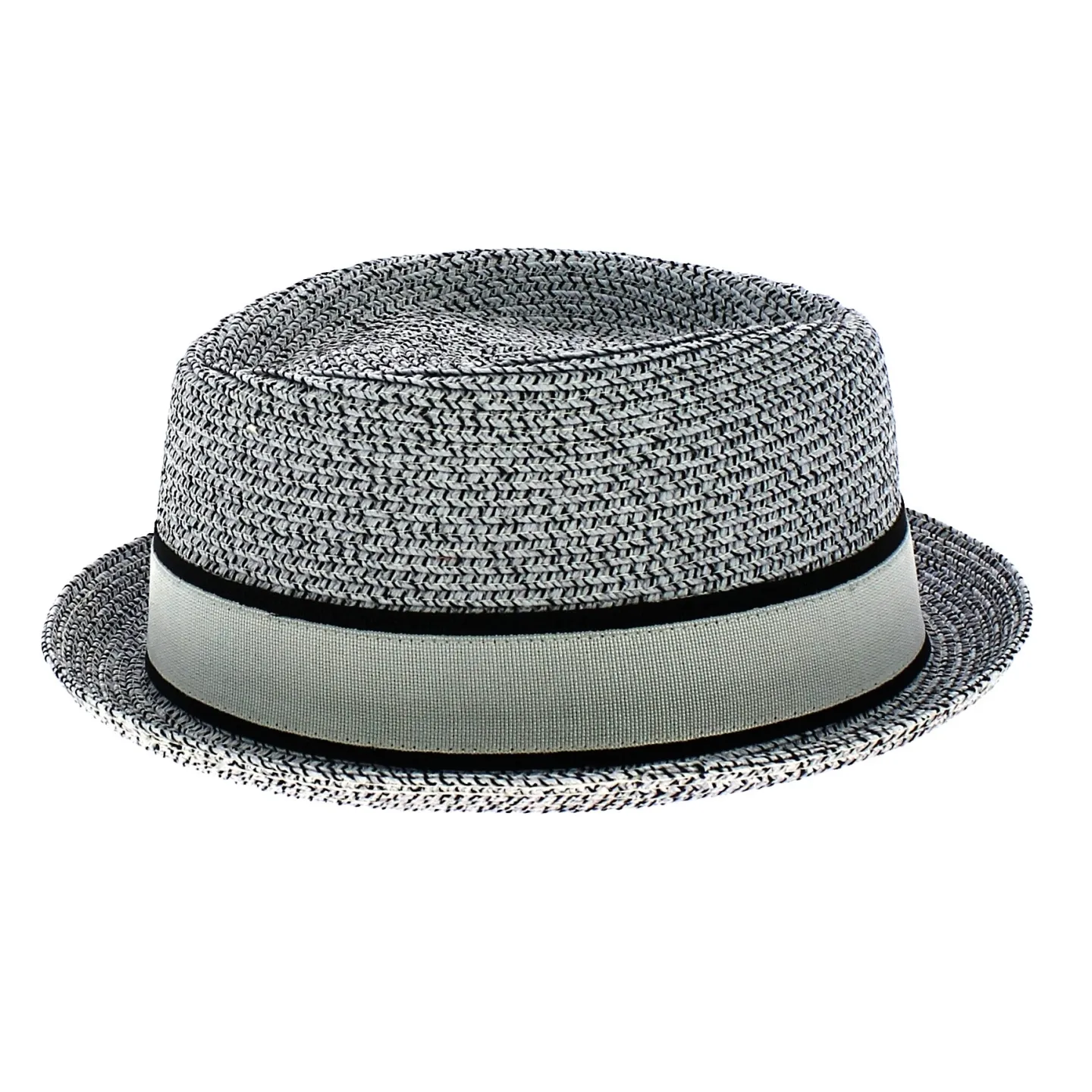 Chapeau PorkPie Cliffhanger Paille Papier Gris - Fléchet Reference : 8010 | Chapellerie Traclet