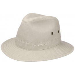 Traveller Virginia Hat Organic Cotton Beige-Stetson