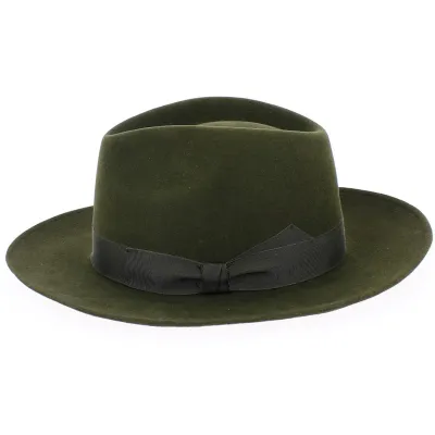 Chapeau Rallye Chenonceau Feutre Poil Olive- Traclet Reference : 9056 | Chapellerie Traclet