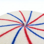 La Marinière Beret Blue/Ecru/Red - the French beret