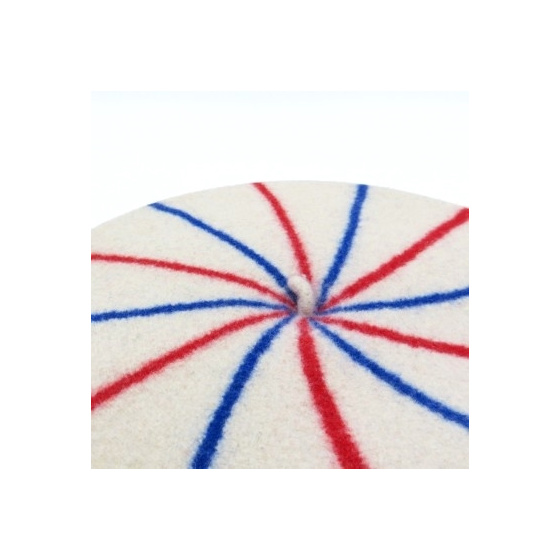 La Marinière Beret Blue/Ecru/Red - the French beret La Marinière Beret Blue/Ecru/Red - the French beret