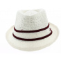 White Paper Straw Don Gio Trilby Hat - Herman