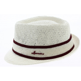 Trilby Don Gio Straw Hat White Paper - Herman