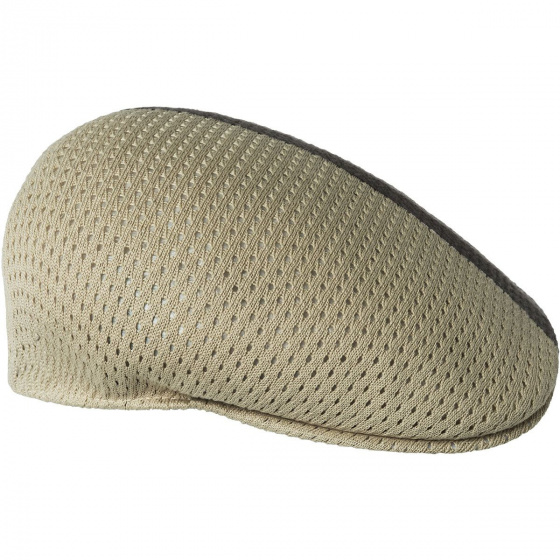 Casquette Plate Mesh-Stripe 504 Beige - Kangol