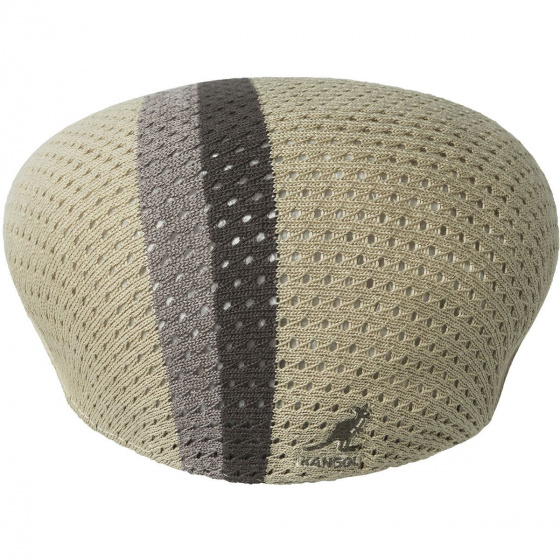 Casquette Plate Mesh-Stripe 504 Beige - Kangol