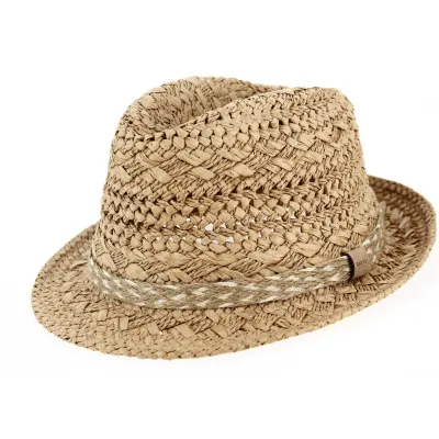 Barts Natural Paper Straw Trilby Hat Bobizi Reference: 9086 | Traclet Hat Shop