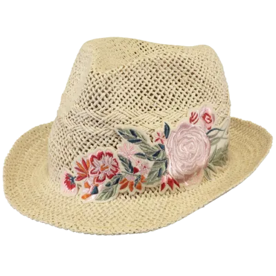 Natural Straw Trilby Oudon Hat - Barts Reference: 9097 | Traclet Hat Shop