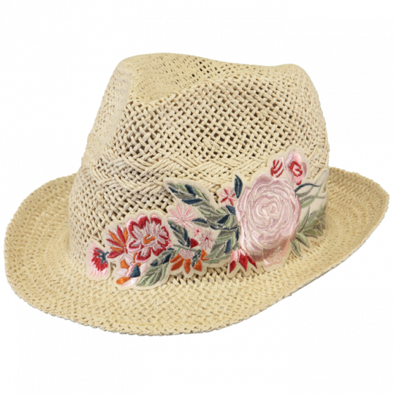 Natural Straw Trilby Oudon Hat - Barts