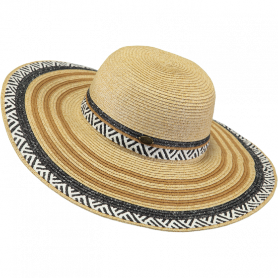 Paper Straw Ciao Wide Brim Hat - Barts