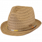 Kids Bartica Natural Paper Straw Trilby Hat - Barts