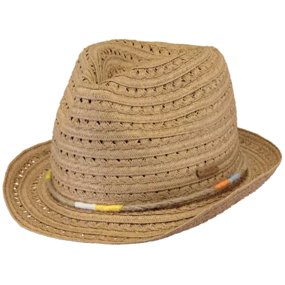 Chapeau Trilby Enfant Bartica Paille Papier Naturelle - Barts Reference : 9110 | Chapellerie Traclet