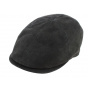 Ashford Cambered Cap Black Leather- Traclet