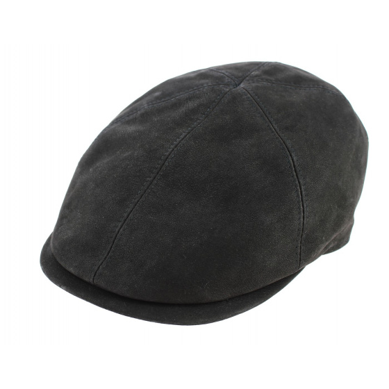 Casquette Bombée Ashford Cuir Noire- Traclet