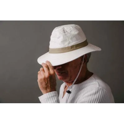 Chapeau Bob Naturel Audenge Beige & Blanc - Soway