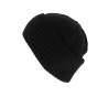 Made in France Reversed wool hat Black- Traclet