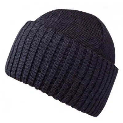 Navy Wool Turn-up Beanie - Traclet Reference: 9154 | Traclet Hatters
