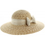 Monique Straw & Bow Couture Wide-Brimmed Hat - Traclet